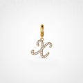 TaleClasp Letter X Gold Tone Arc Charm - Golden - image 0