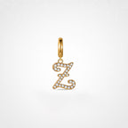 TaleClasp Letter Z Gold Tone Arc Charm - Golden - image 0