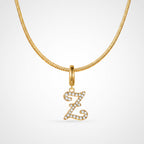 TaleClasp Letter Z Gold Tone Arc Charm - image 4