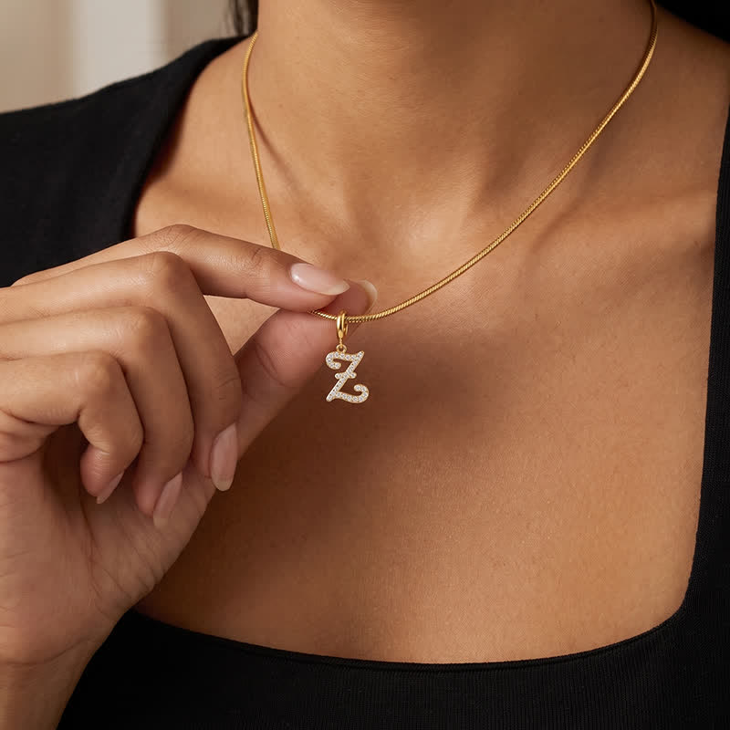 TaleClasp Letter Z Gold Tone Arc Charm - image 1
