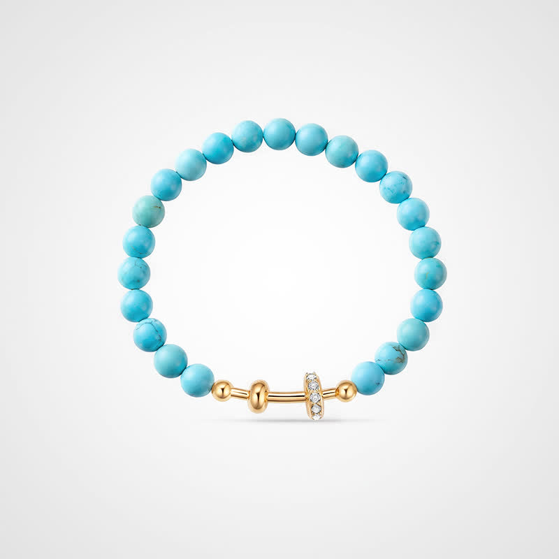 TaleClasp Imitation Turquoise Bracelet - Bright Blue - image 0