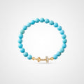 TaleClasp Imitation Turquoise Bracelet - Bright Blue - image 0