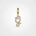 TaleClasp Letter G Gold Tone Arc Charm - Golden - image 0