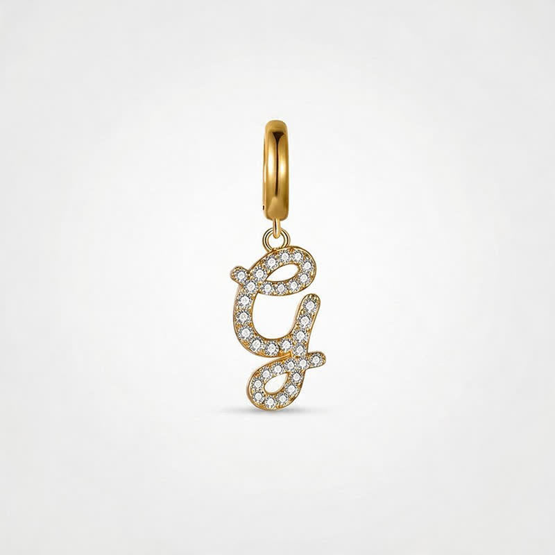 TaleClasp Letter G Gold Tone Arc Charm - Golden - image 0