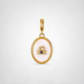 TaleClasp Libra White Shell Gold Pendant Charm - Golden - image 0