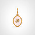TaleClasp Sagittarius White Shell Gold Pendant Charm - Golden - image 0