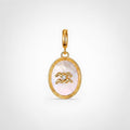 TaleClasp Aquarius White Shell Gold Pendant Charm - Golden - image 0