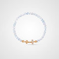 TaleClasp Sky Blue Faceted Bead Charm Bracelet - Light Blue - image 0