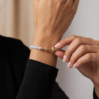 TaleClasp Sky Blue Faceted Bead Charm Bracelet - image 1