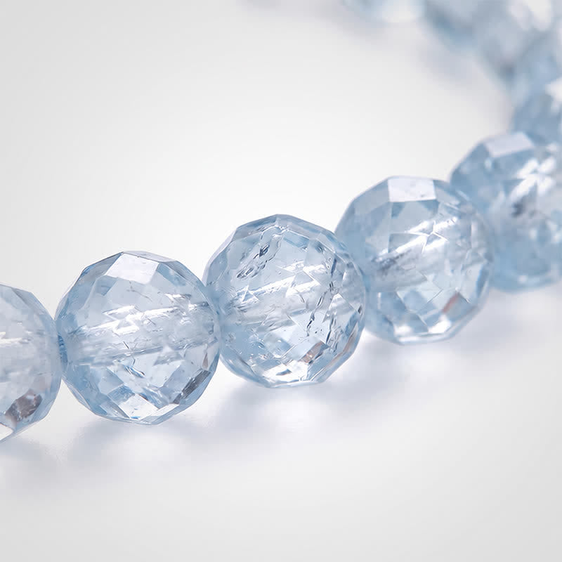 TaleClasp Sky Blue Faceted Bead Charm Bracelet - image 3