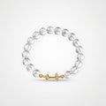 TaleClasp Clear Crystal Beaded Stretch Bracelet - Transparent - image 0