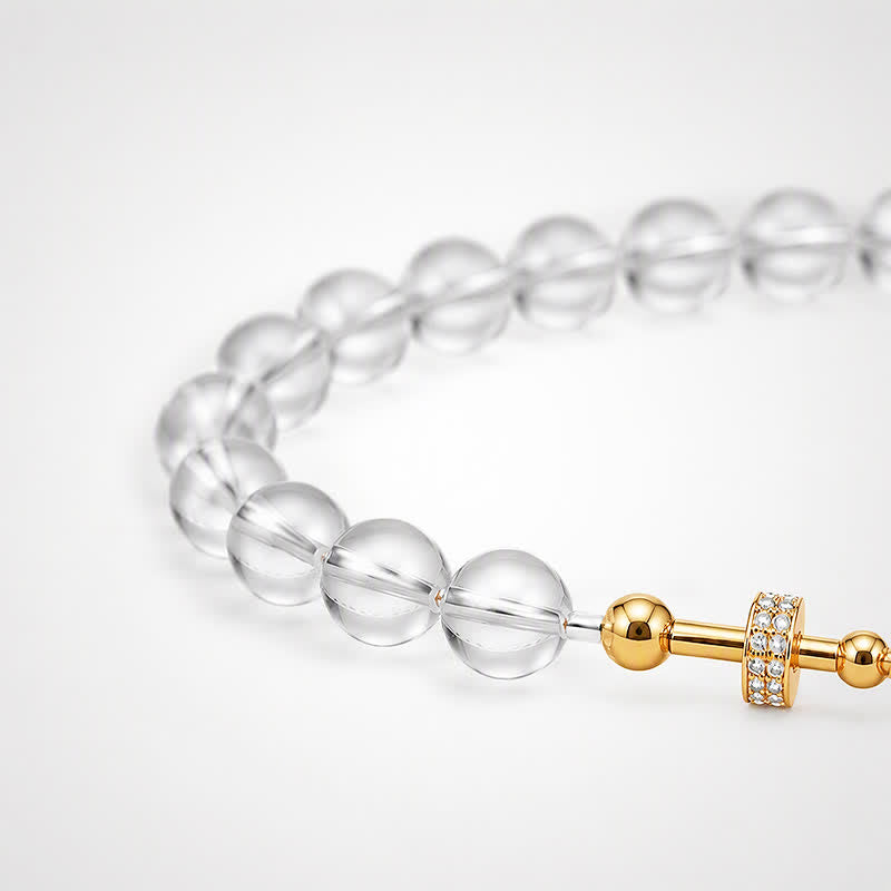 TaleClasp Clear Crystal Beaded Stretch Bracelet - image 4