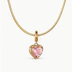 TaleClasp Blush Heart Crystal Drop Charm - image 4