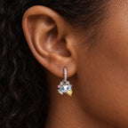 TaleClasp Halloween Cat Colored Stones Earrings - image 1