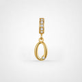 TaleClasp Lucky Number 0 Gold Detachable Charm - Golden - image 0