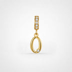 TaleClasp Lucky Number 0 Gold Detachable Charm - Golden - image 0