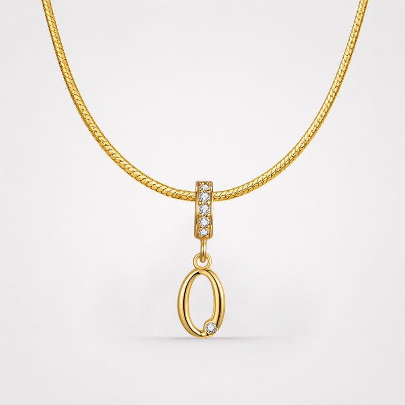 TaleClasp Lucky Number 0 Gold Detachable Charm - image 4