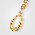 TaleClasp Lucky Number 0 Gold Detachable Charm - image 3