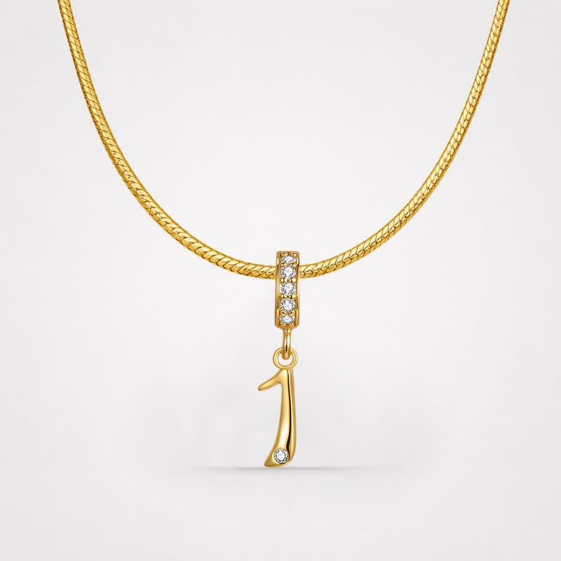 TaleClasp Lucky Number 1 Gold Detachable Charm - image 4