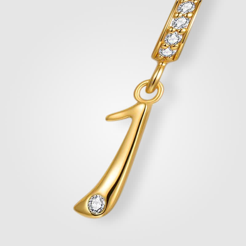 TaleClasp Lucky Number 1 Gold Detachable Charm - image 3