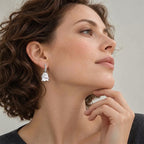 TaleClasp Sweet Ghost Heart Charm Huggie Earrings - image 2