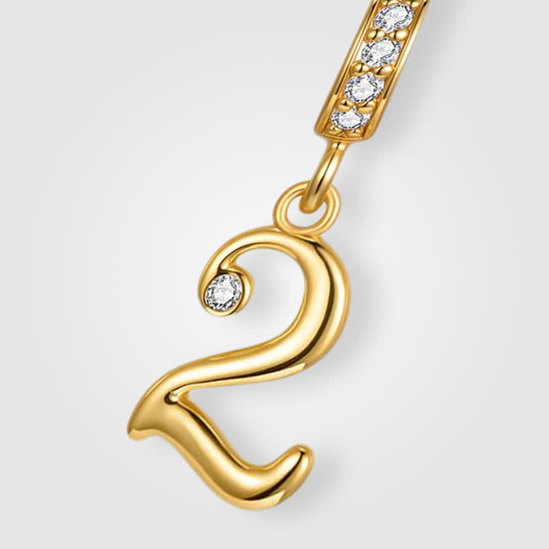 TaleClasp Lucky Number 2 Gold Detachable Charm - image 3