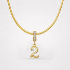 TaleClasp Lucky Number 2 Gold Detachable Charm - image 4
