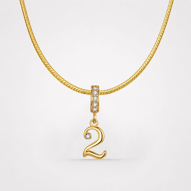 TaleClasp Lucky Number 2 Gold Detachable Charm - image 4