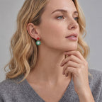 TaleClasp Holiday Snowflake and Bow Drop Earrings - image 2