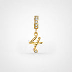 TaleClasp Lucky Number 4 Gold Detachable Charm - Golden - image 0