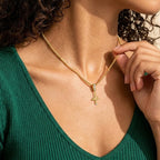 TaleClasp Lucky Number 4 Gold Detachable Charm - image 1