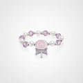 TaleClasp Candy Swirl Pearl and Lilac Beaded Bead Ring - Pink - image 0