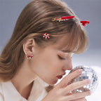 TaleClasp Christmas Earring Hair Clip Set - image 1