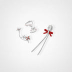 TaleClasp 4-Piece New Year Ear Clip Set - Silver - image 0