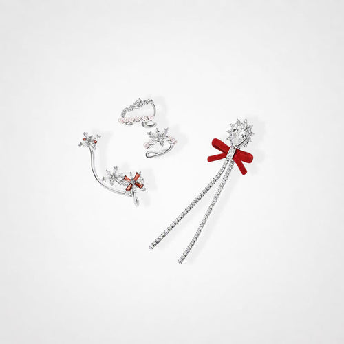 TaleClasp 4-Piece New Year Ear Clip Set - Silver - image 0