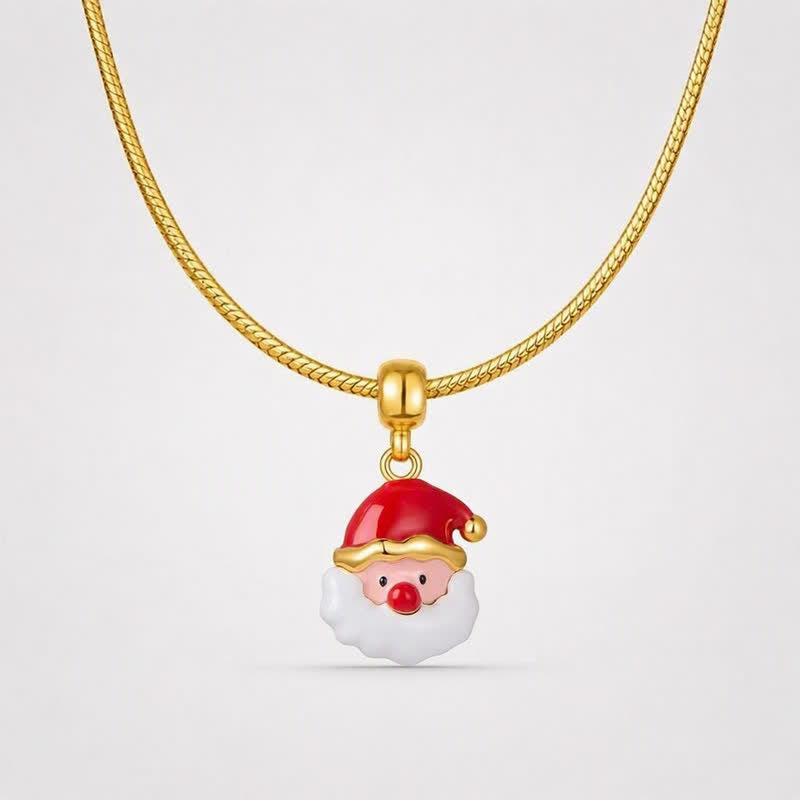 TaleClasp Festive Santa Gold Tone Charm - image 4