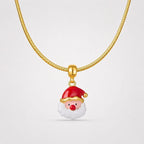 TaleClasp Festive Santa Gold Tone Charm - image 4