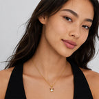 TaleClasp Christmas Reindeer Antlers Gold Crystal Teardrop Charm - image 2