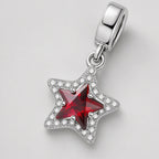 TaleClasp Radiant Red Star Pave Halo Dangle Charm - image 3