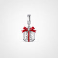 TaleClasp New Year Gift Box Charm - Silver - image 0