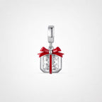 TaleClasp New Year Gift Box Charm - Silver - image 0