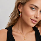 TaleClasp Festive Stocking Charm Hoop Earrings - image 2