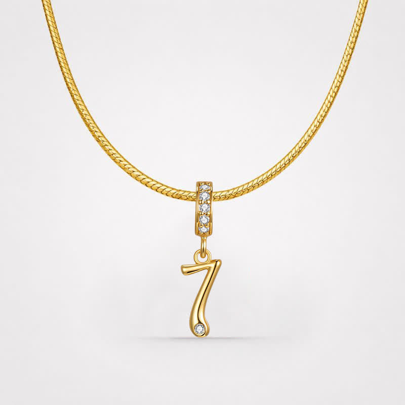 TaleClasp Lucky Number 7 Gold Detachable Charm - image 4