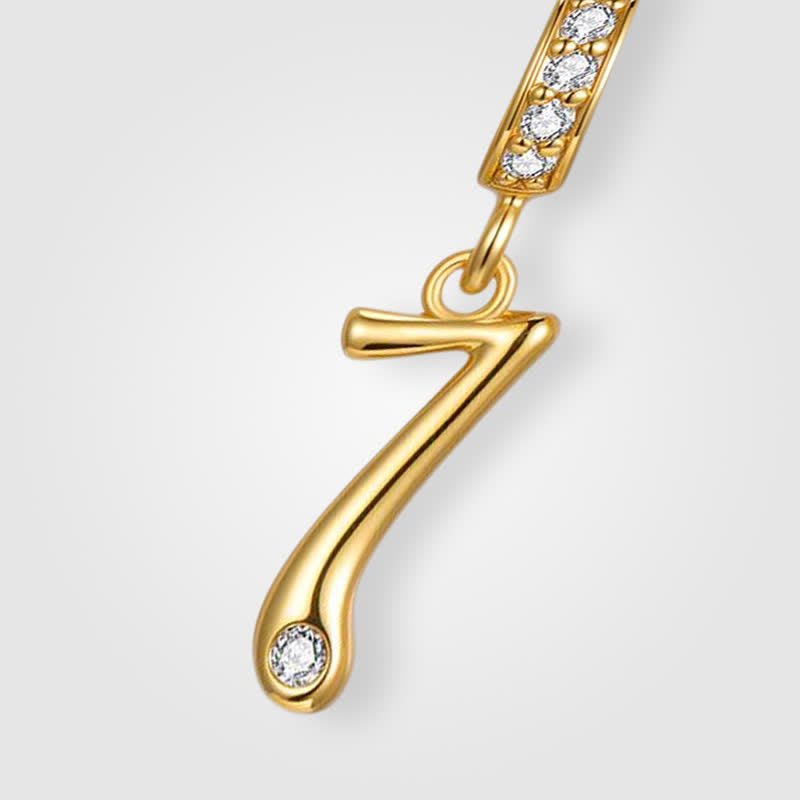 TaleClasp Lucky Number 7 Gold Detachable Charm - image 3