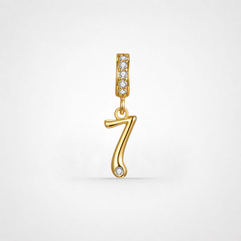 TaleClasp Lucky Number 7 Gold Detachable Charm - Golden - image 0
