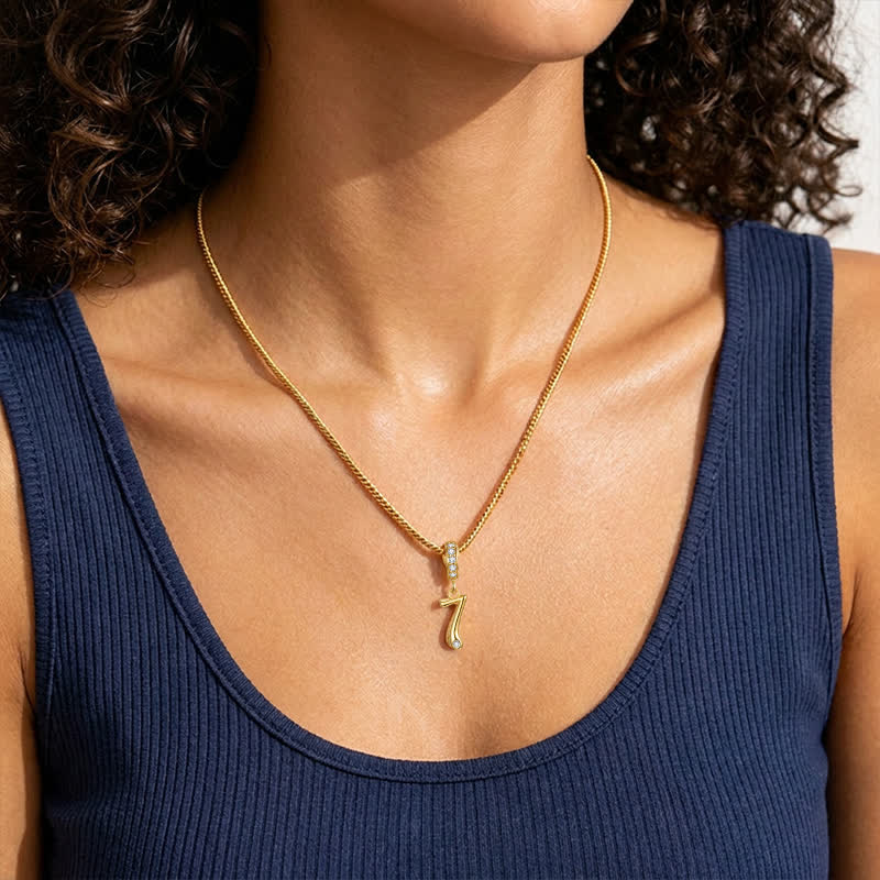 TaleClasp Lucky Number 7 Gold Detachable Charm - image 1