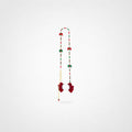 Festive Red Bow Beaded Tassel Phone Chain - Multicolor - image 0