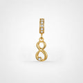 TaleClasp Lucky Number 8 Gold Detachable Charm $28.00 - Golden - image 0