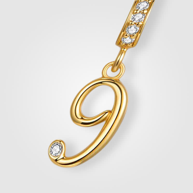 TaleClasp Lucky Number 9 Gold Detachable Charm - image 3