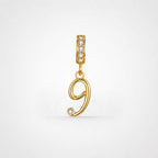 TaleClasp Lucky Number 9 Gold Detachable Charm - Golden - image 0